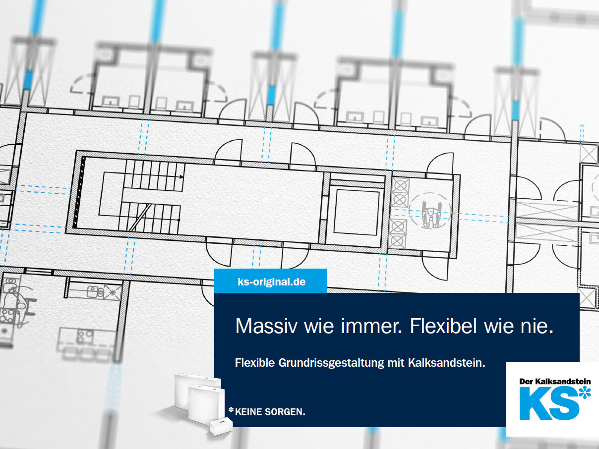 Massiv wie immer. Flexibel wie nie.Flexible Grundrissgestaltung mit Kalksandstein