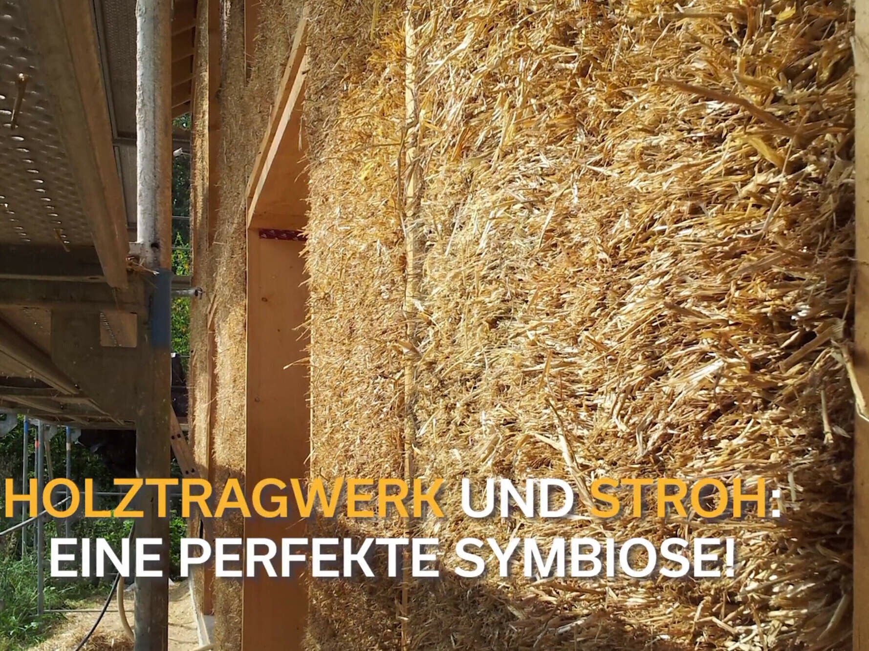 Dämmung aus Stroh