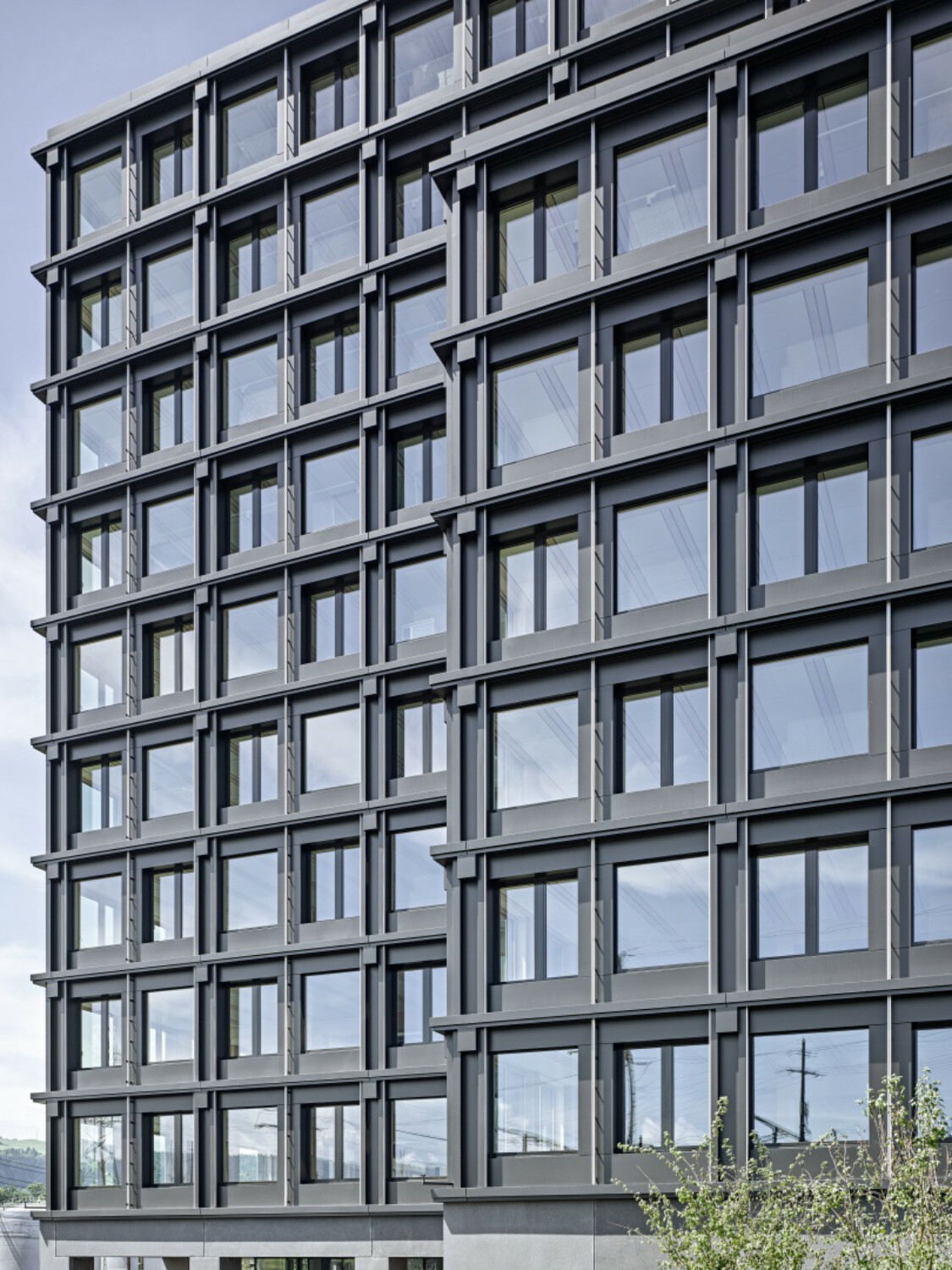 Die Skelett-Tragwerksstruktur lässt sich auch an der Fassadengestaltung deutlich ablesen.