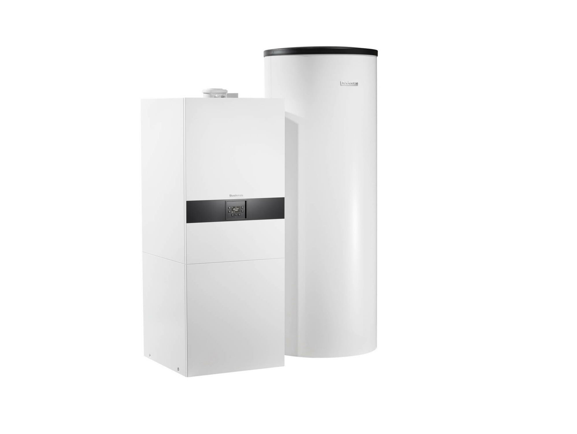 Durch das integrierte Hybrid-Mischventil und einen Pufferspeicher lassen sich unterschiedliche Systemkombinationen umsetzen.