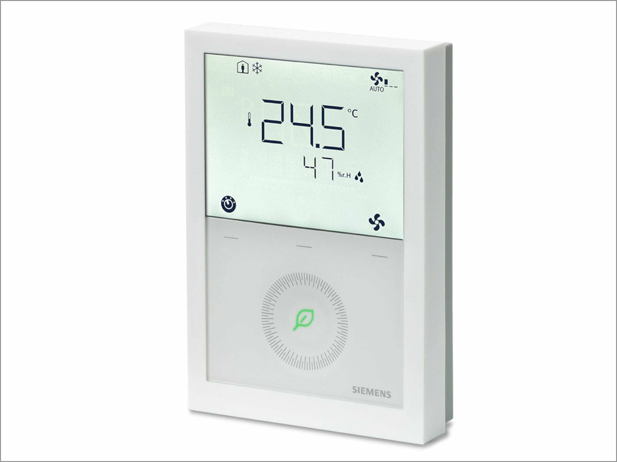 Durch das reduzierte Design ist das Thermostat intuitiv bedienbar.