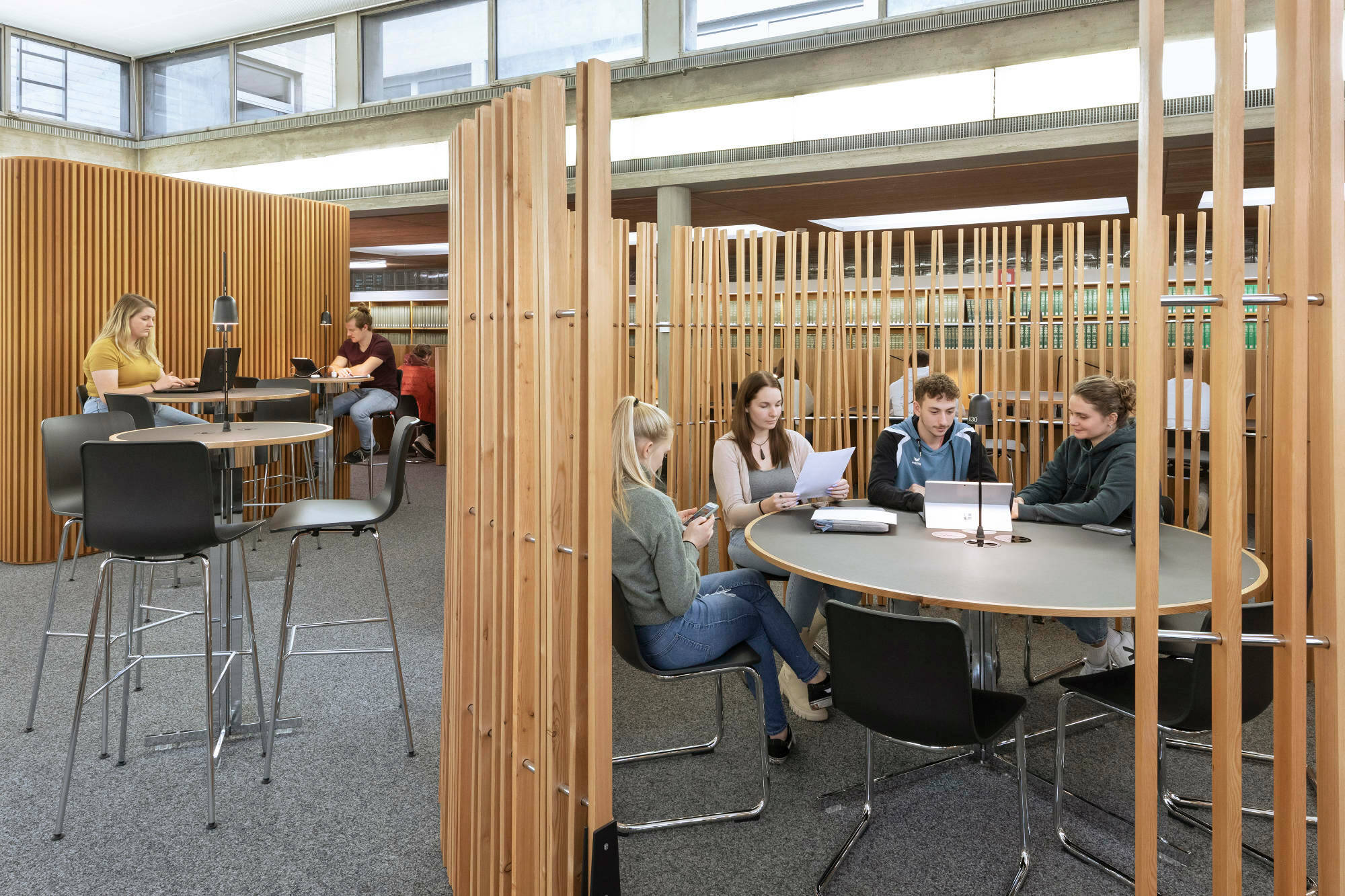 Umbau Universitätsbibliothek in Basel Akustik Bildung