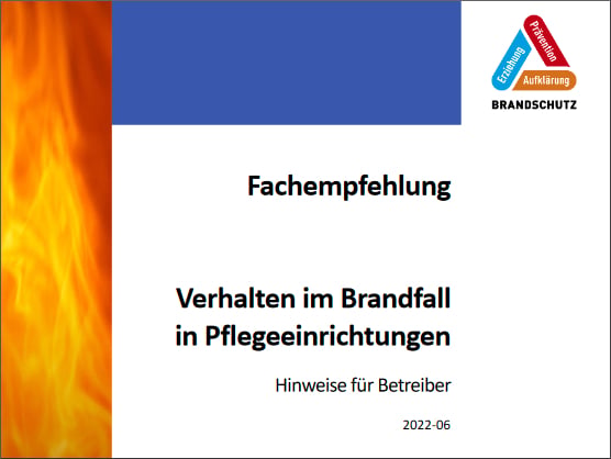 Verhalten im Brandfall in Pflegeeinrichtungen