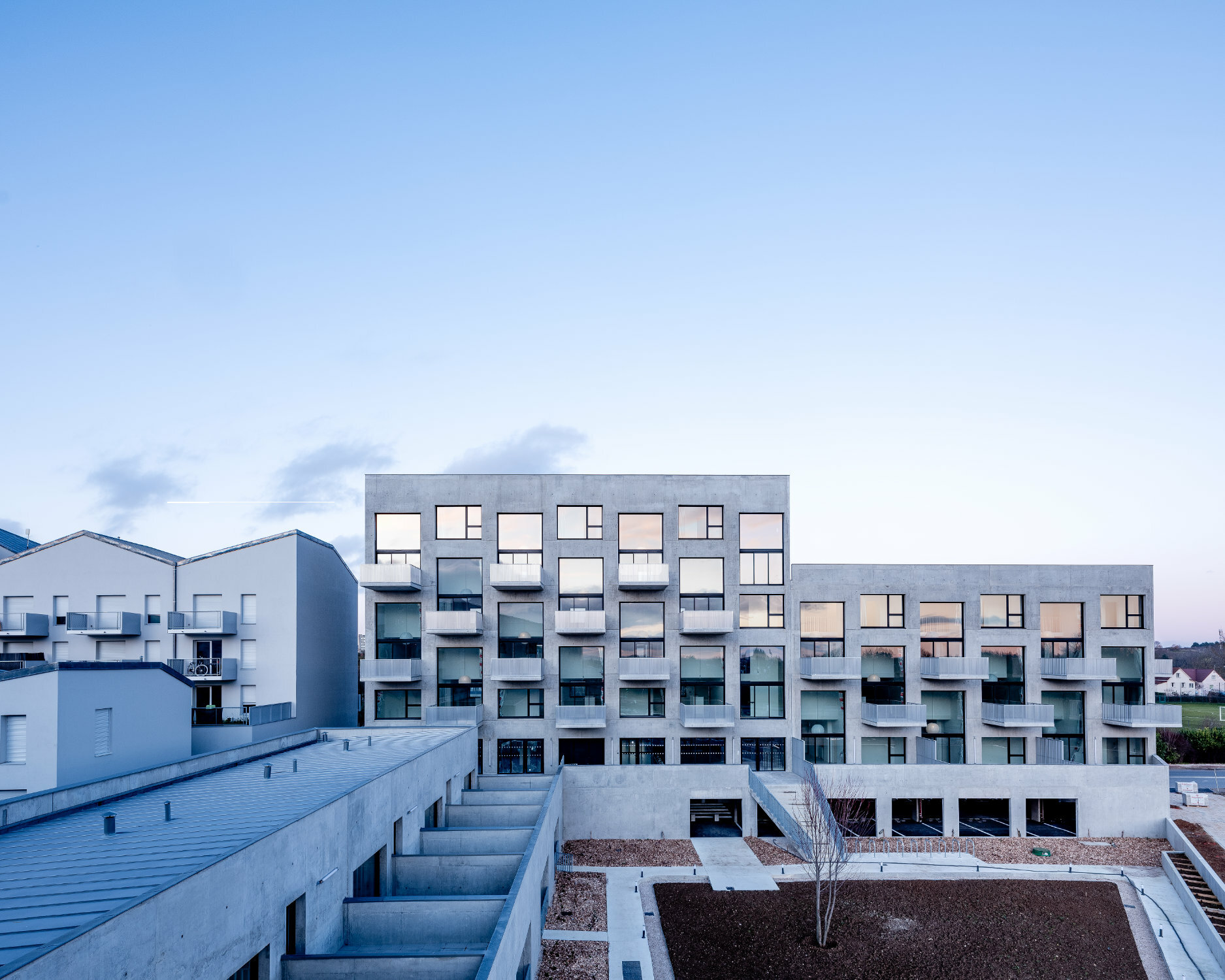 Wohnanlage LogementsCathédrale in Dijon Beton Wohnen/MFH