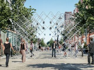 Die Installation The Celestial Nest von The Architecture Story ist Teil des London Design Festival 2022.