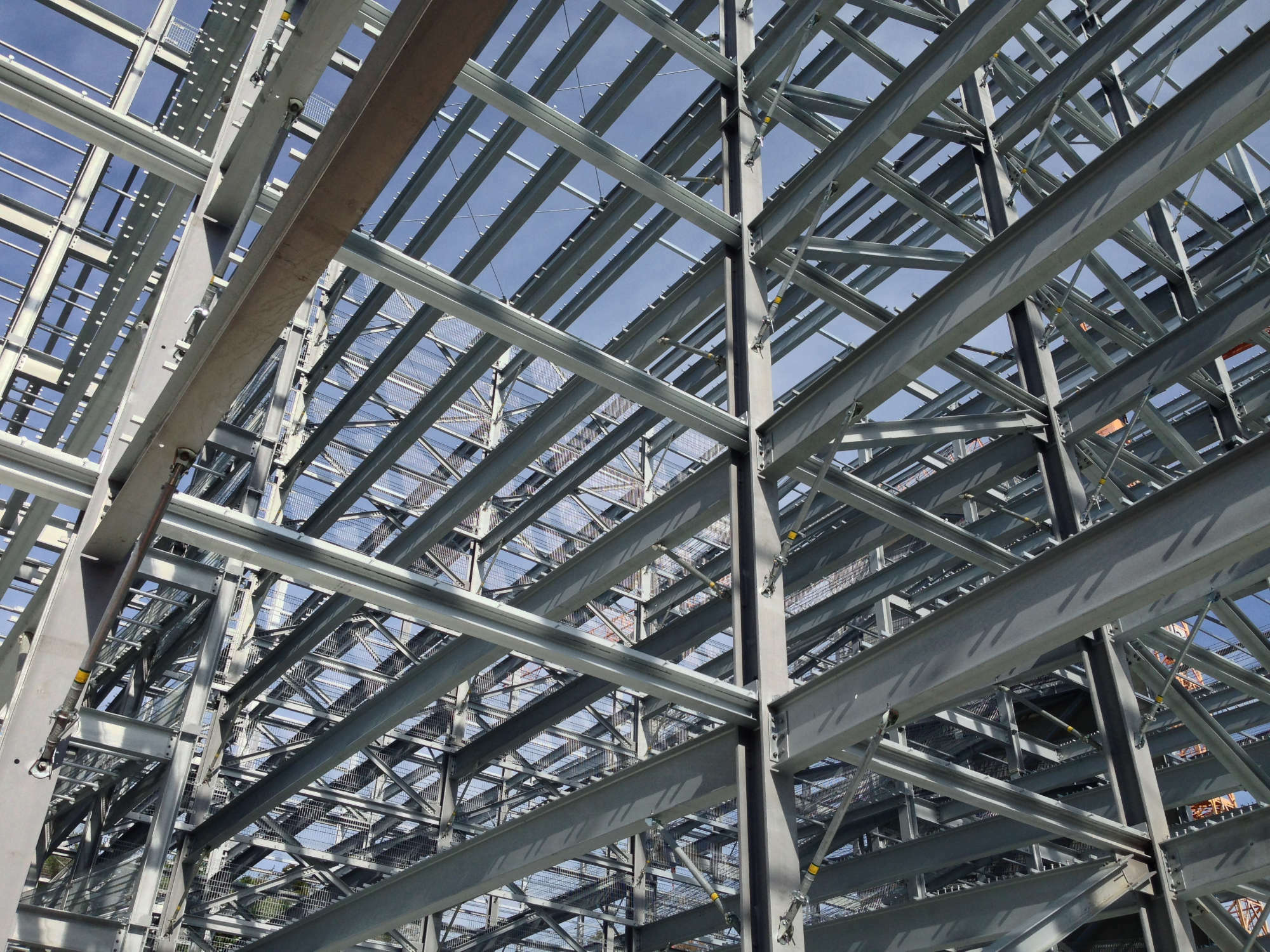 Detailansicht des neuen Parkhauses