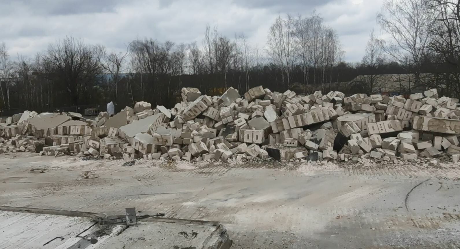 Sortierung des Abbruchmaterials