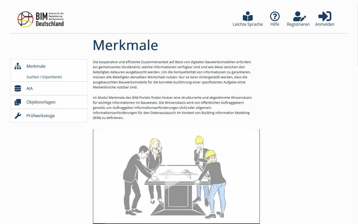Die BIm Allianz lieferte für die Plattform die eigenen Merkmaldatensätze, die aus der Praxis heraus entwickelt wurden. 