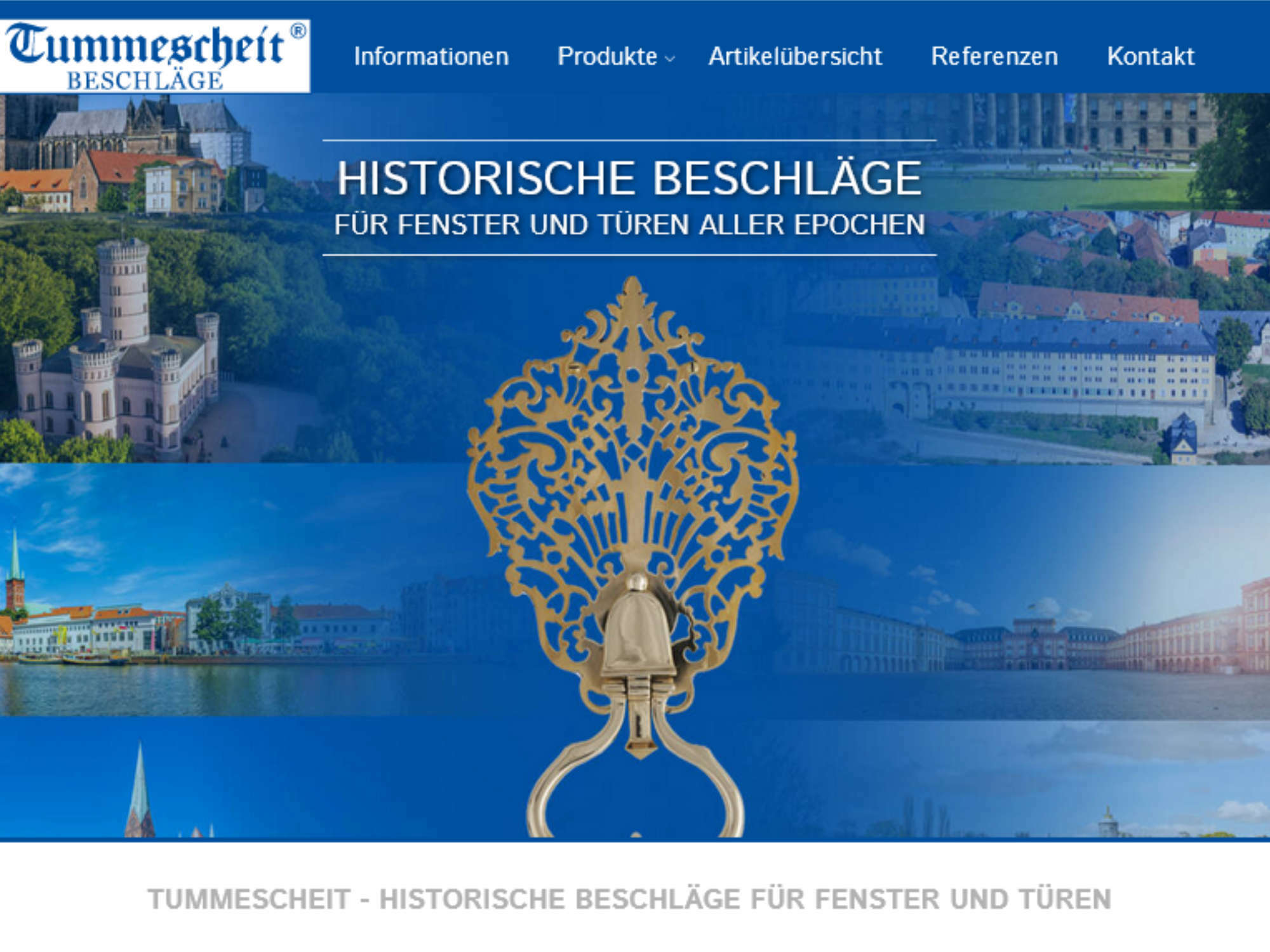 Die Firma Tummescheit hat sich auf die handwerkliche Fertigung von Replikaten historischer Beschlägen spezialisiert. 