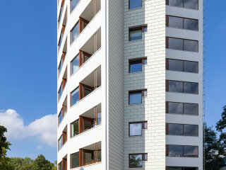 Die denkmalgerechte Sanierung des Wohnhochhauses von Alvar Aalto in Bremen-Vahr wurde 2022 mit dem Bremer Denkmalschutzpreis ausgezeichnet.