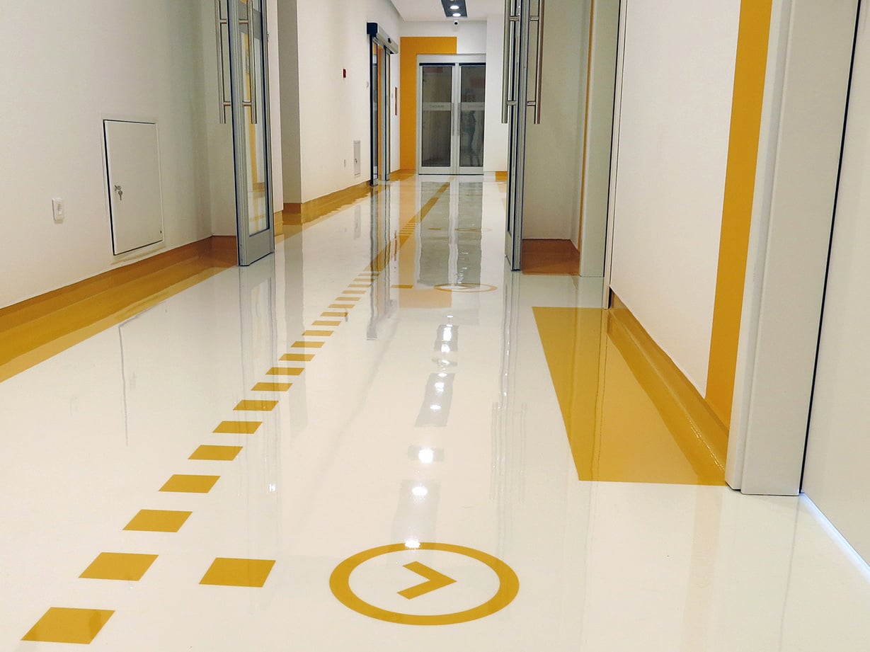 In der Privatklinik Dr. Kostic in Banja Luka wurden Epoxidharz-Systeme und Polyurethanbeschichtungen aufgebracht.