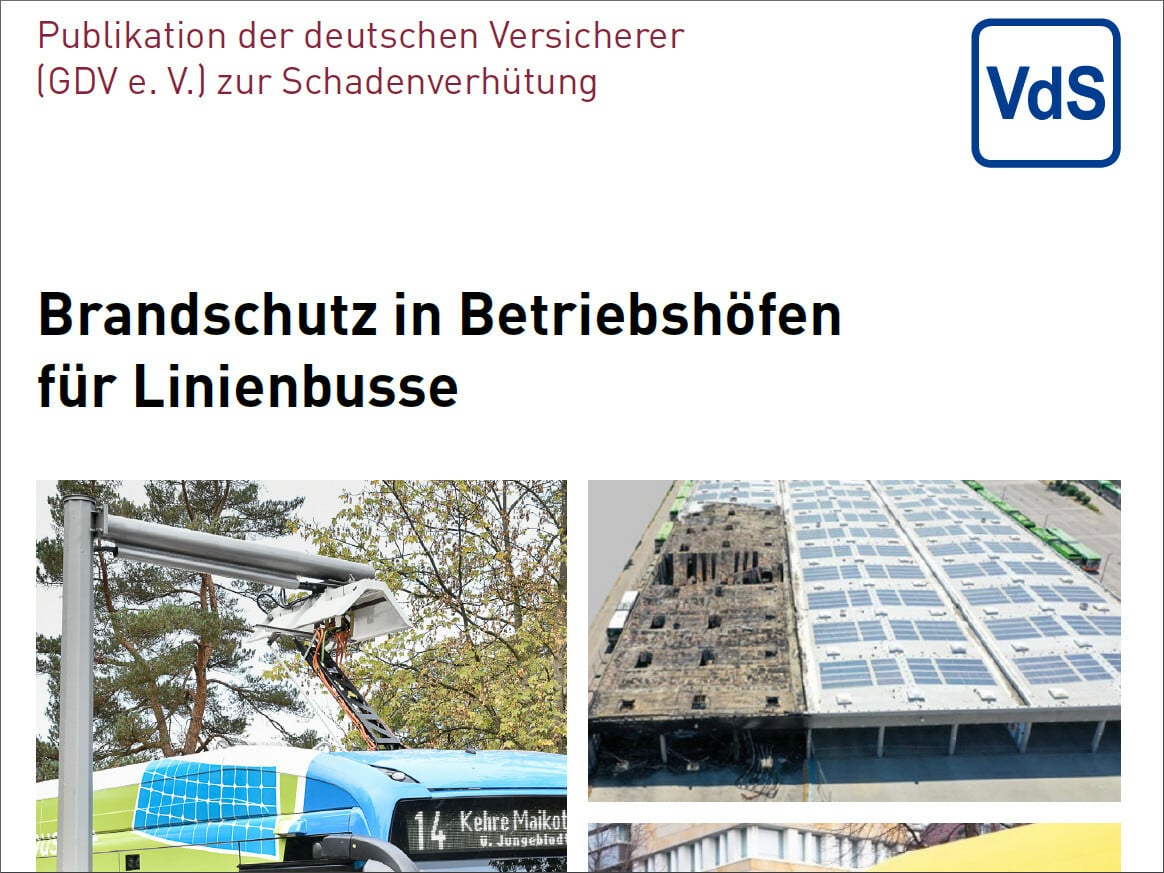 Brandschutz in Betriebshöfen für Linienbusse