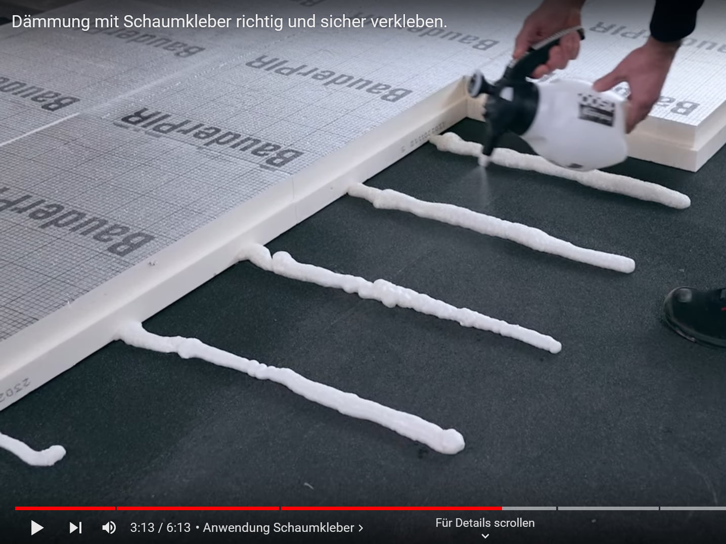Video: Verkleben einer Flachdachdämmung