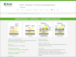 Auf der Website des BUGG finden sich u.a. Informationen zu Dachbegrünungen...