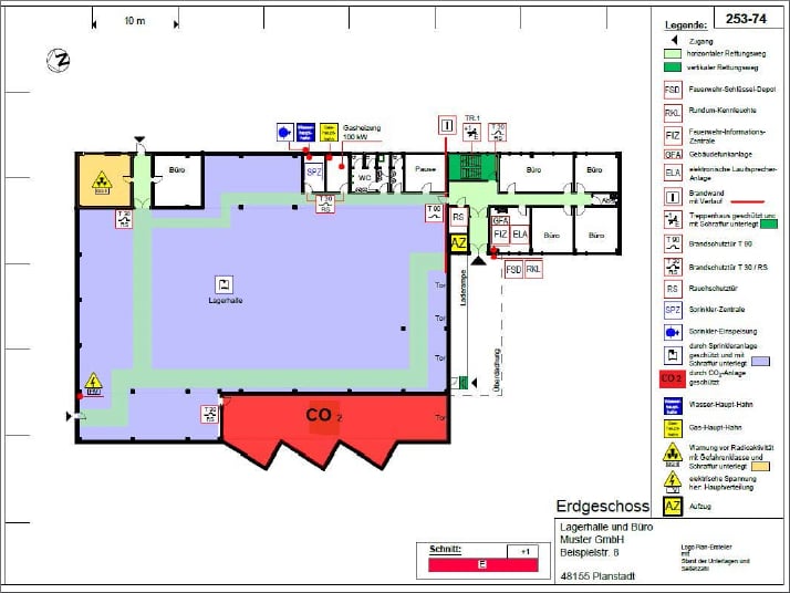 Beispiel Feuerwehrplan (Muster)