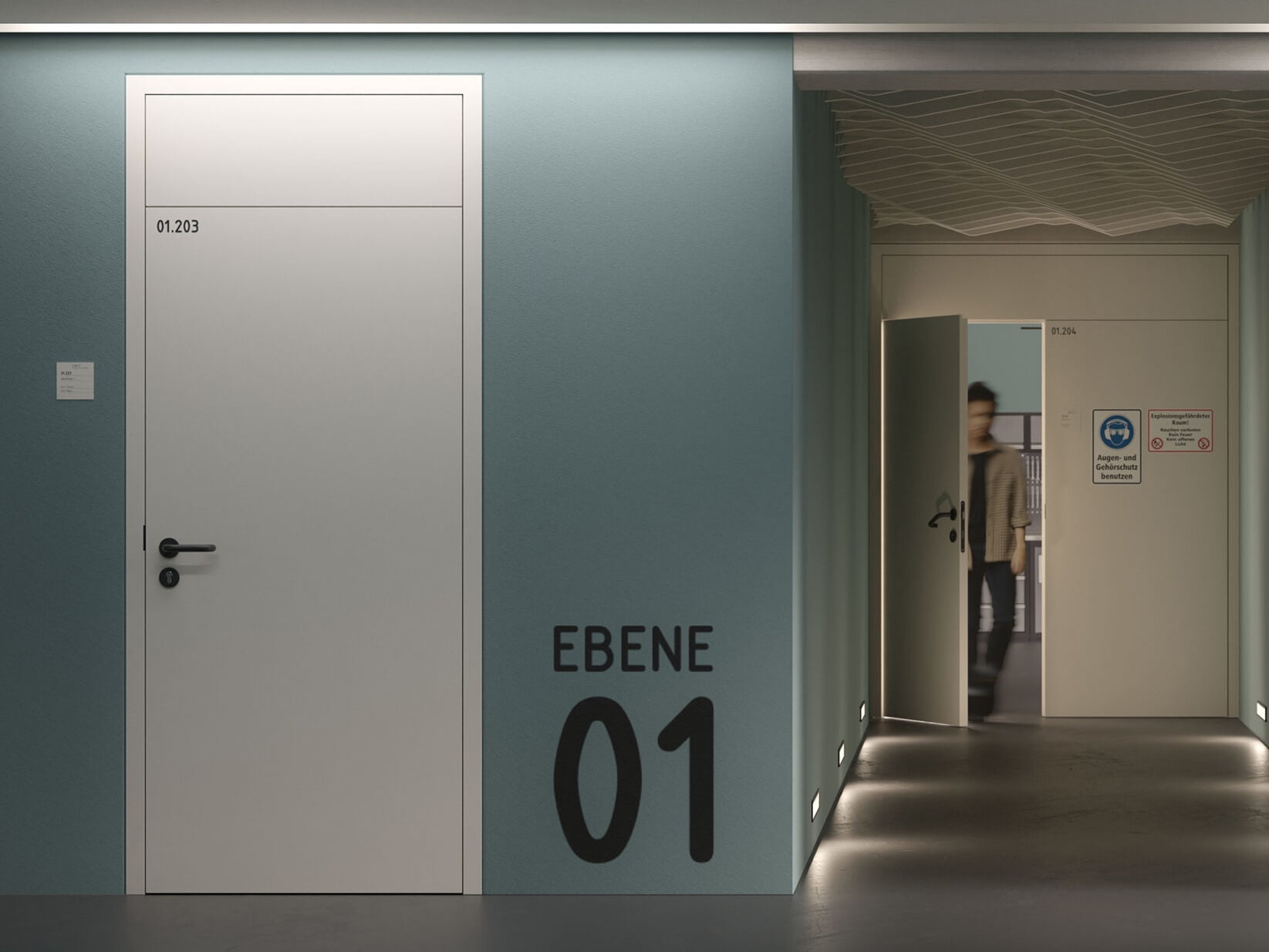 Oberblenden sind nützlich in Büro- und Konferenzbereichen.