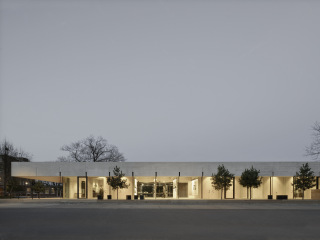 Streng linear: das Besucherzentrum am UNESCO Welterbe, geplant von Steimle Architekten