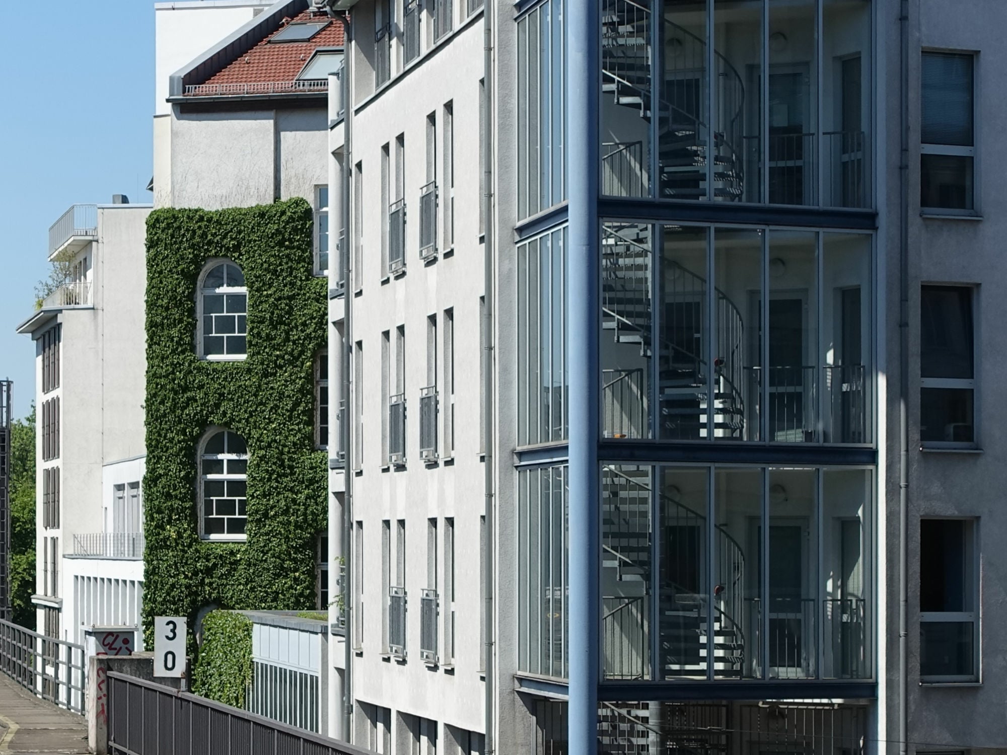 Fassadenbegrünung fördern nachweislich die Artenvielfalt in die Stadt und verbessern die Luftqualität der Umgebung.