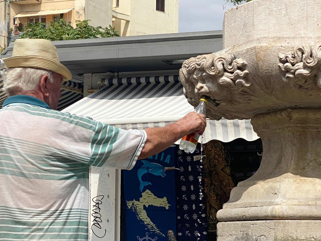 Diagramm der Entwicklung des Wassereinsatzes im verarbeitenden Gewerbe in Deutschland