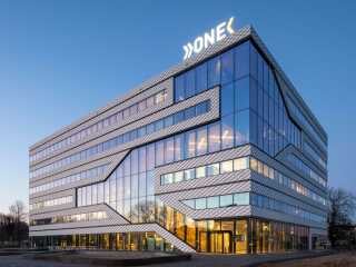 Das Matrix One mit ist das größte der sieben Büro- und Laborgebäude des Matrix Innovation Campus in Amsterdam.