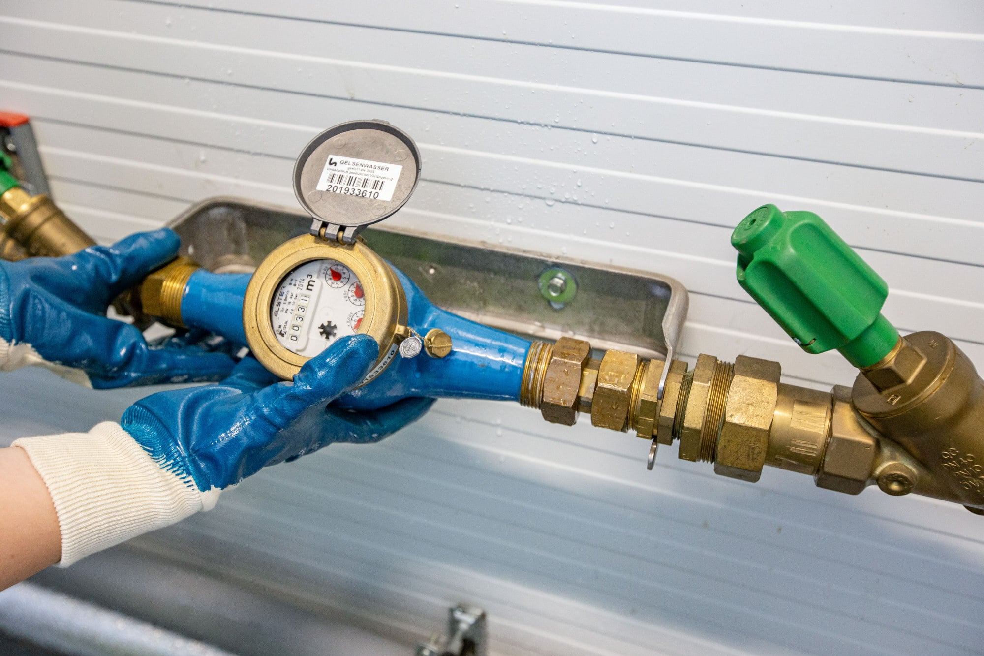 Einbau eines digitalen Wasserzählers