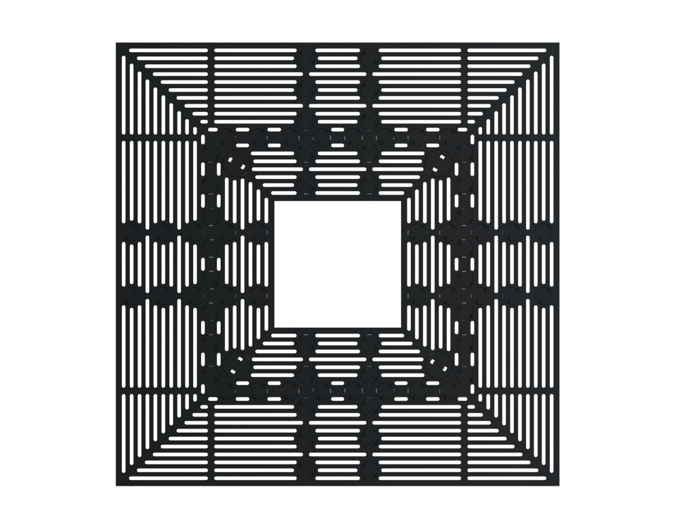 Quadratischer Baumrost „Wotan“ aus Gusseisen von ACO