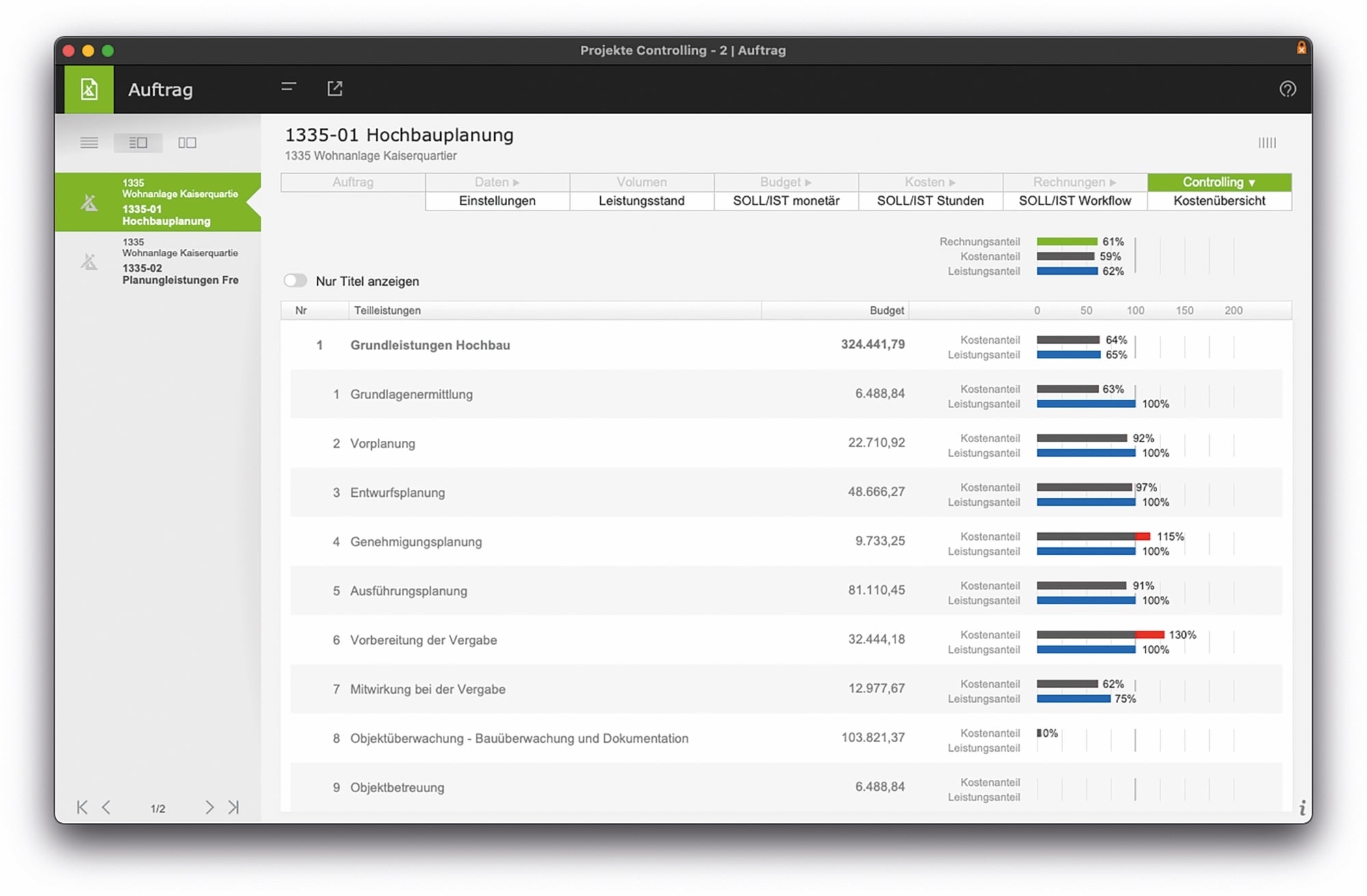AVA Ausschreibung, Vergabe, Abrechnung Controlling und Management