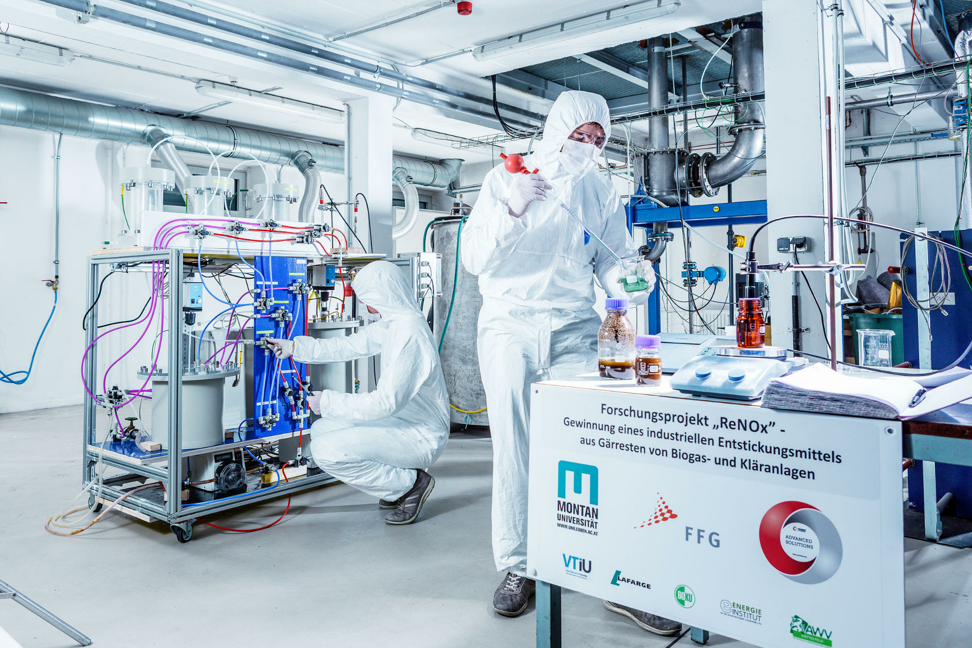 Laborversuche im Projekt ReNOx