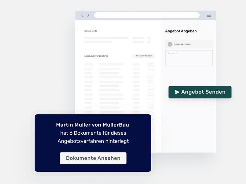 Fachhandwerker erhalten die relevanten Leistungsverzeichnisse übersichtlich – und können sie zügig bearbeiten und zurücksenden.