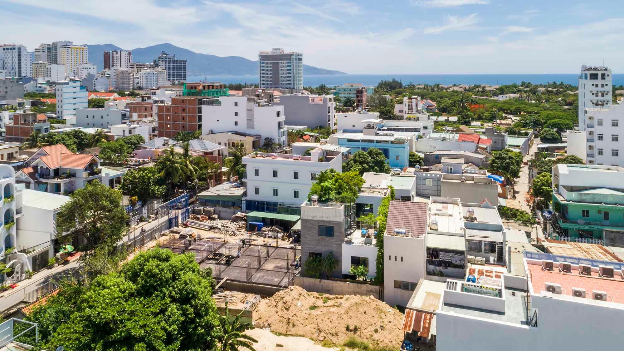 Grüne Oase in der dicht besiedelten Stadt Da Nang