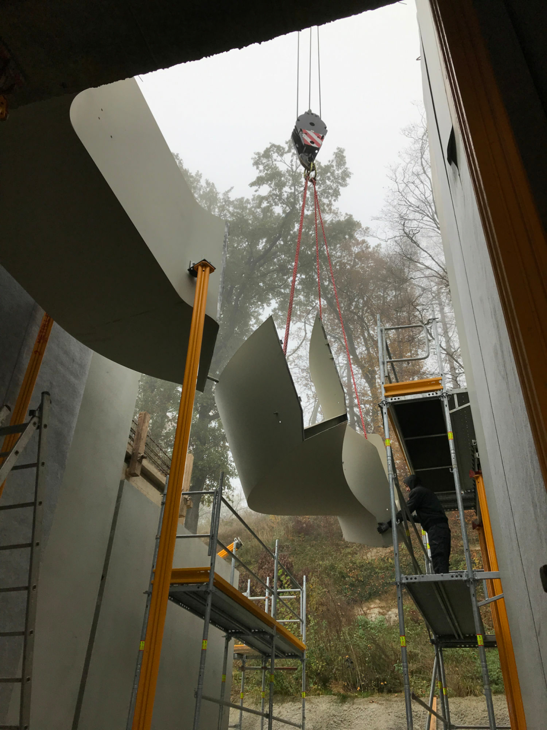 Montage der Treppe