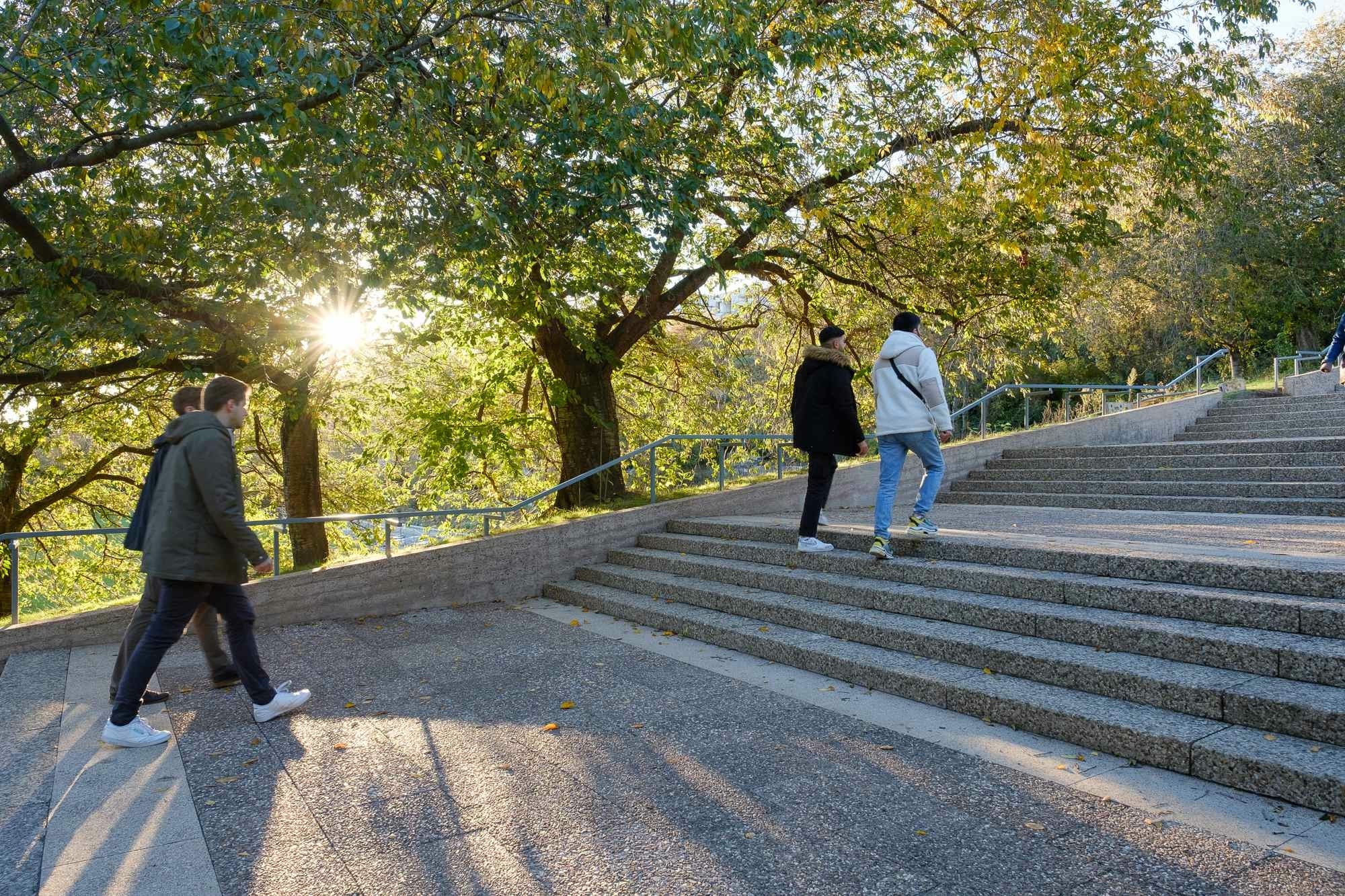 Die Treppe ist nach dem österreichischen Komponisten Gustav Mahler benannt, der Ende des 19. Jahrhunderts Kapellmeister in Kassel war.