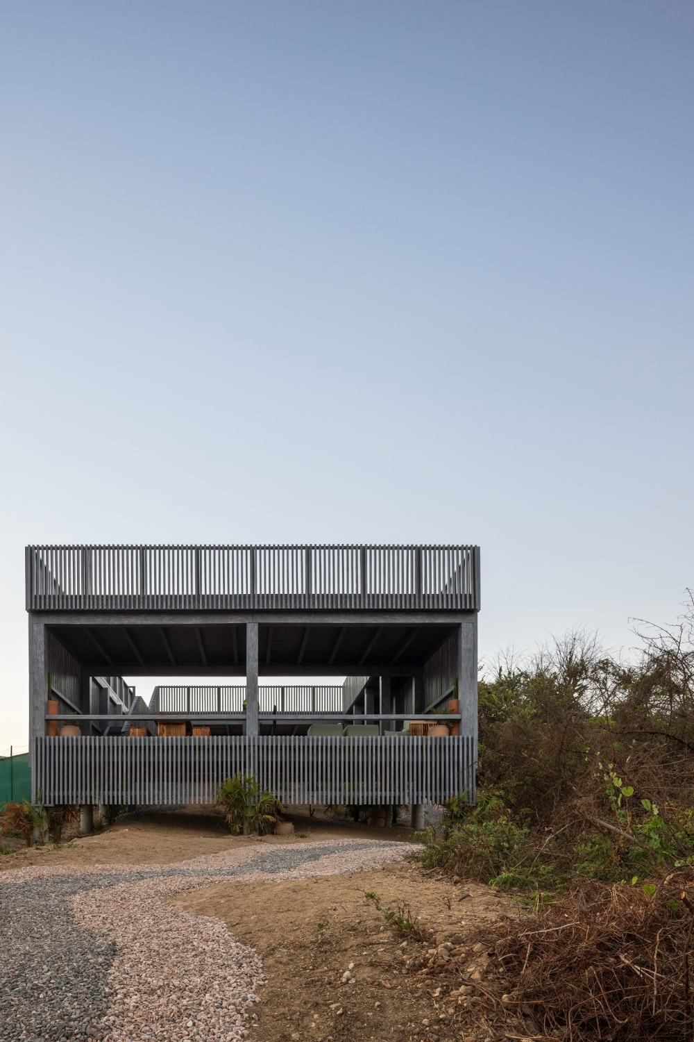 Pavillon UAVI auf der mexikanischen Halbinsel Punta Mita Holz News