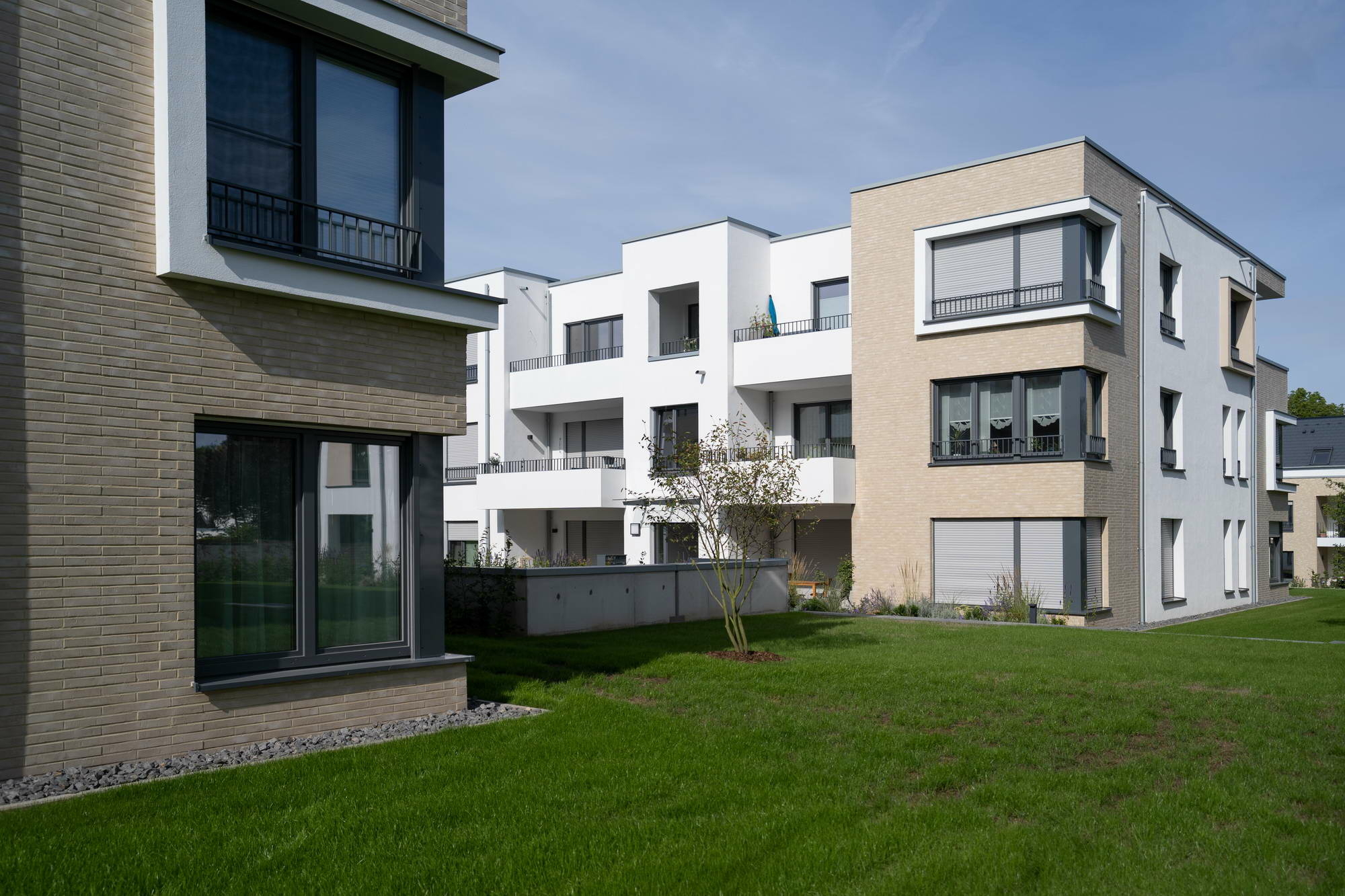 Die Neubauten der Euskirchener Südstadtgärten erreichen den Effizienzhaus-55-EE-Standard.
