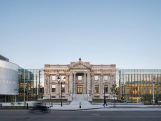 Das zentrale Hauptgebäude der Bibliothek Maisonneuve zählt zum historischen Kulturerbe der Stadt Montreal. 