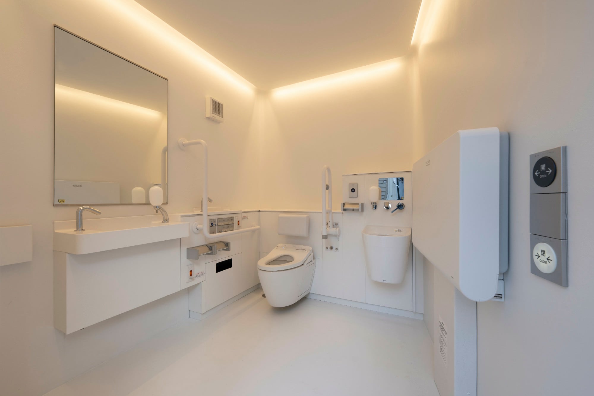 Die weißen Oberflächen stehen für Hygiene und Sauberkeit.