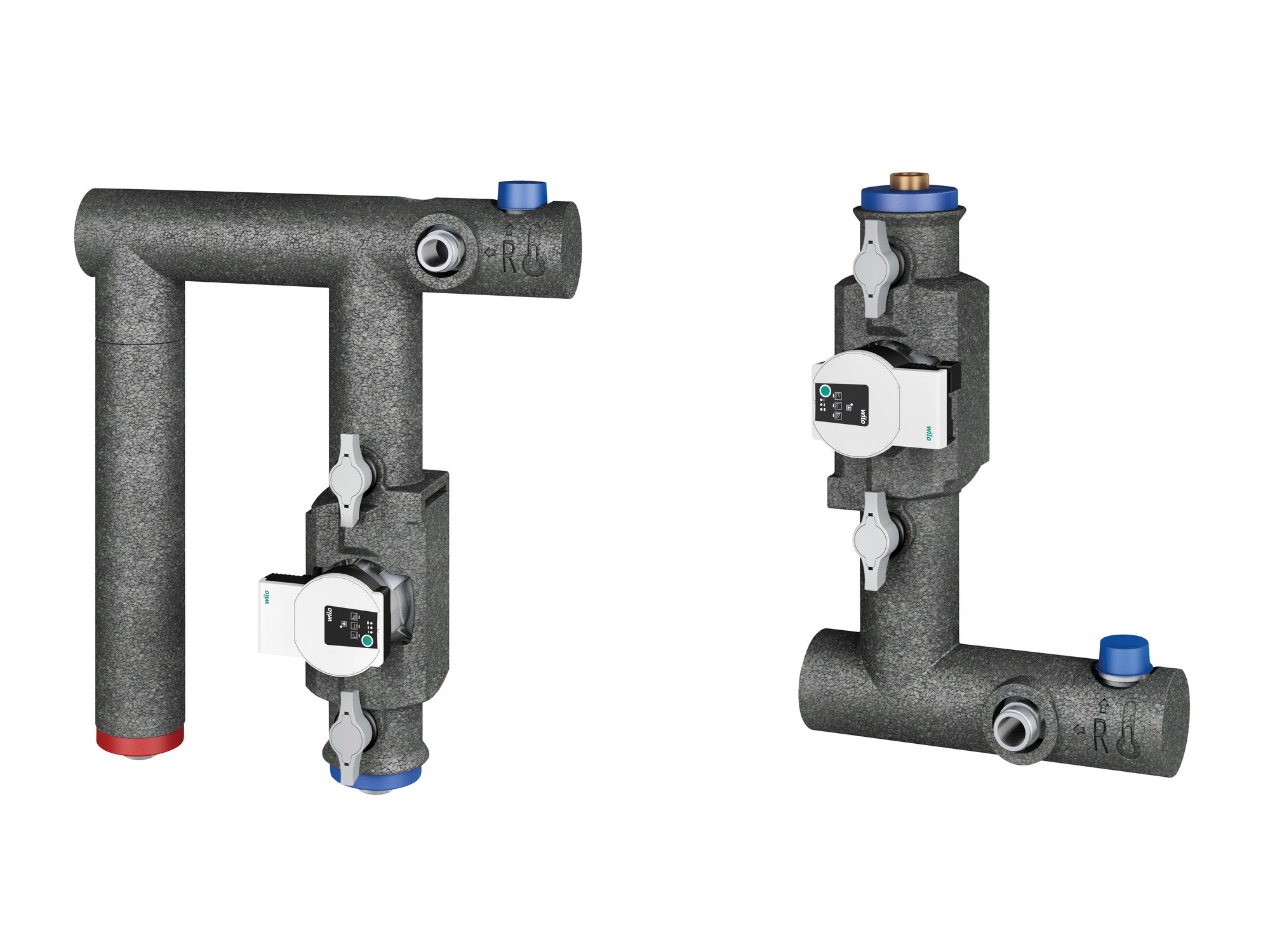 Mit den Hybrid-Hydraulikgruppen lassen sich bestehende Gas-Brennwertkessel und Öl-Brennwertkessel mit Wärmepumpen zu einem Hybridsystem einfach verbinden.