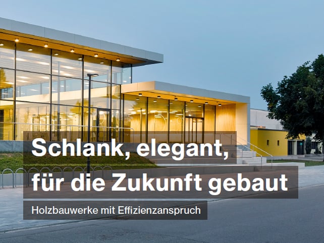 Schlank, elegant, für die Zukunft gebaut: Holzbauwerke mit Effizienzanspruch