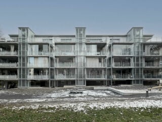 Im Luzerner Matthof-Quartier wurde ein Wohnblock neu eingehüllt, nach Plänen von Galliker und Riva Architekten.
