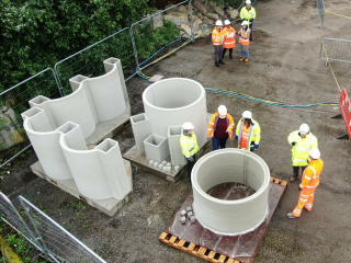 3D-gedruckte Betonteile für den Einsatz in der Wasserwirtschaft
