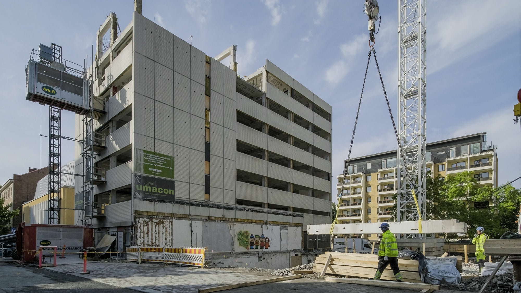 Das Spendergebäude befindet sich in der Innenstadt von Tampere.