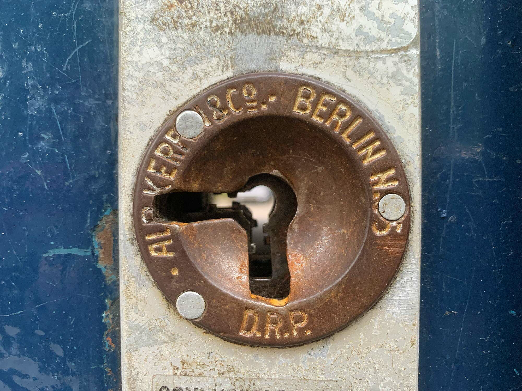 Das sogenannte Kerfinschloss war bis etwa in die 1980er-Jahre in Berlin sehr verbreitet.