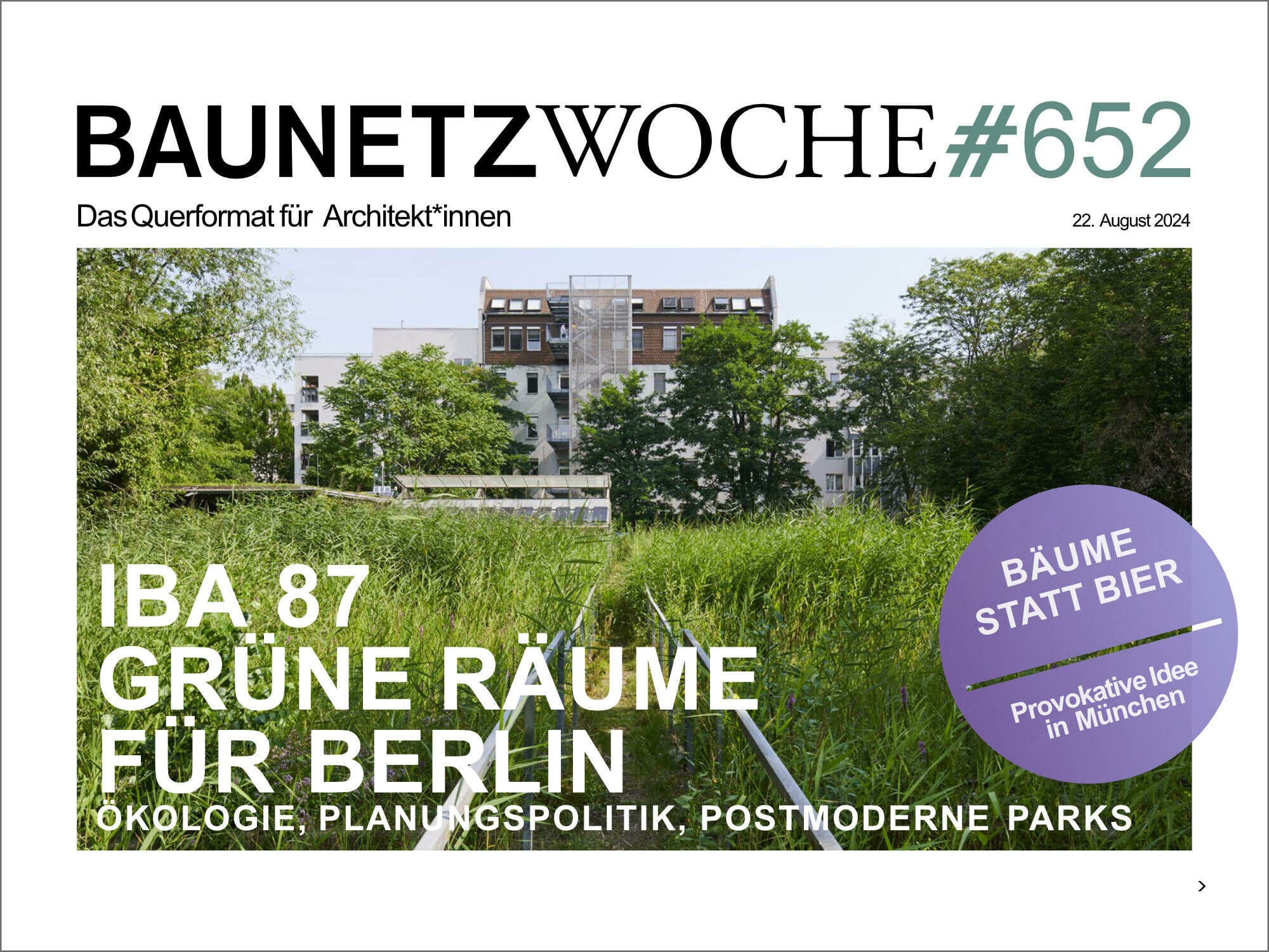 Titelbild der Baunetzwoche #652