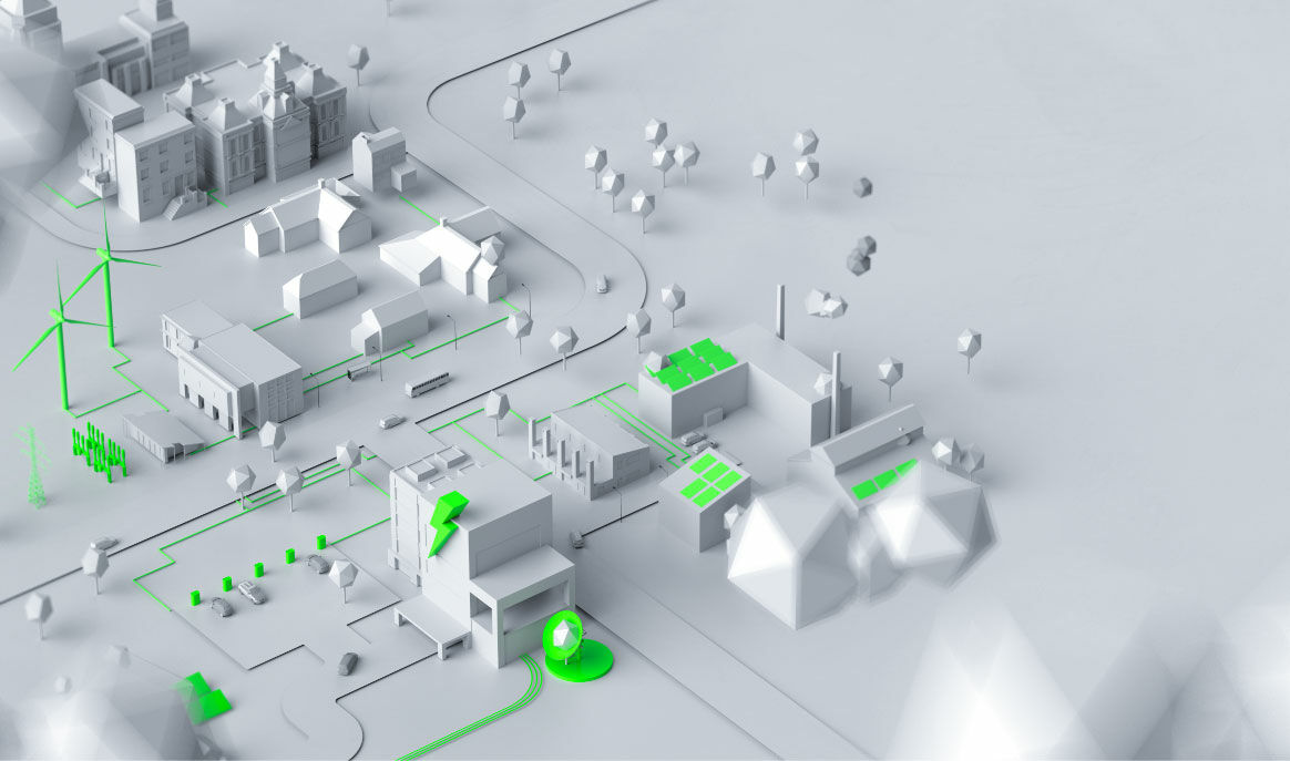Je nach Anforderung kann ein Digitaler Zwilling von ganzen Städten bis hin zu einzelnen Gebäude erstellt werden, die Energieverbrauch, Erzeugung und das erneuerbare Potenzial präzise darstellen. 