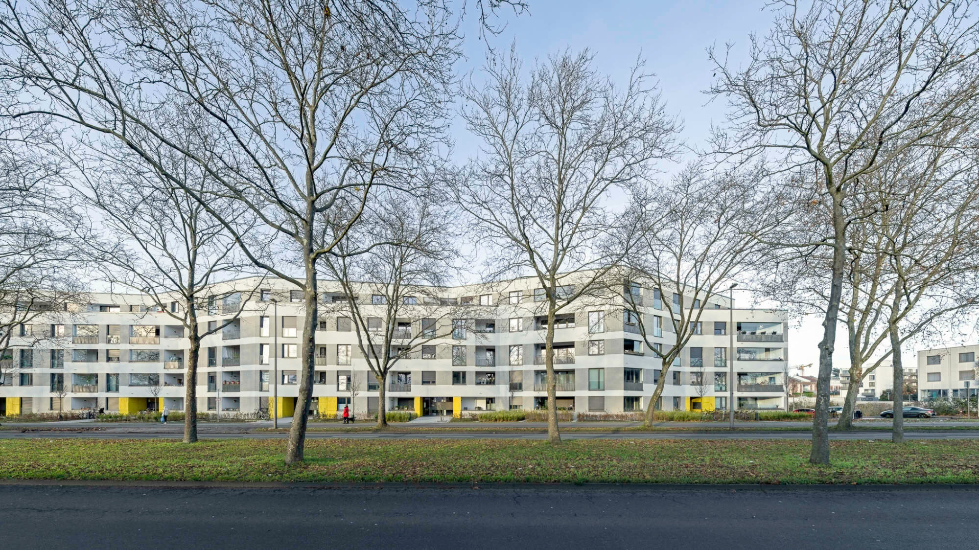 Der Neubau bietet 206 Mietwohnungen, von denen 30 Prozent sozial gefördert sind.