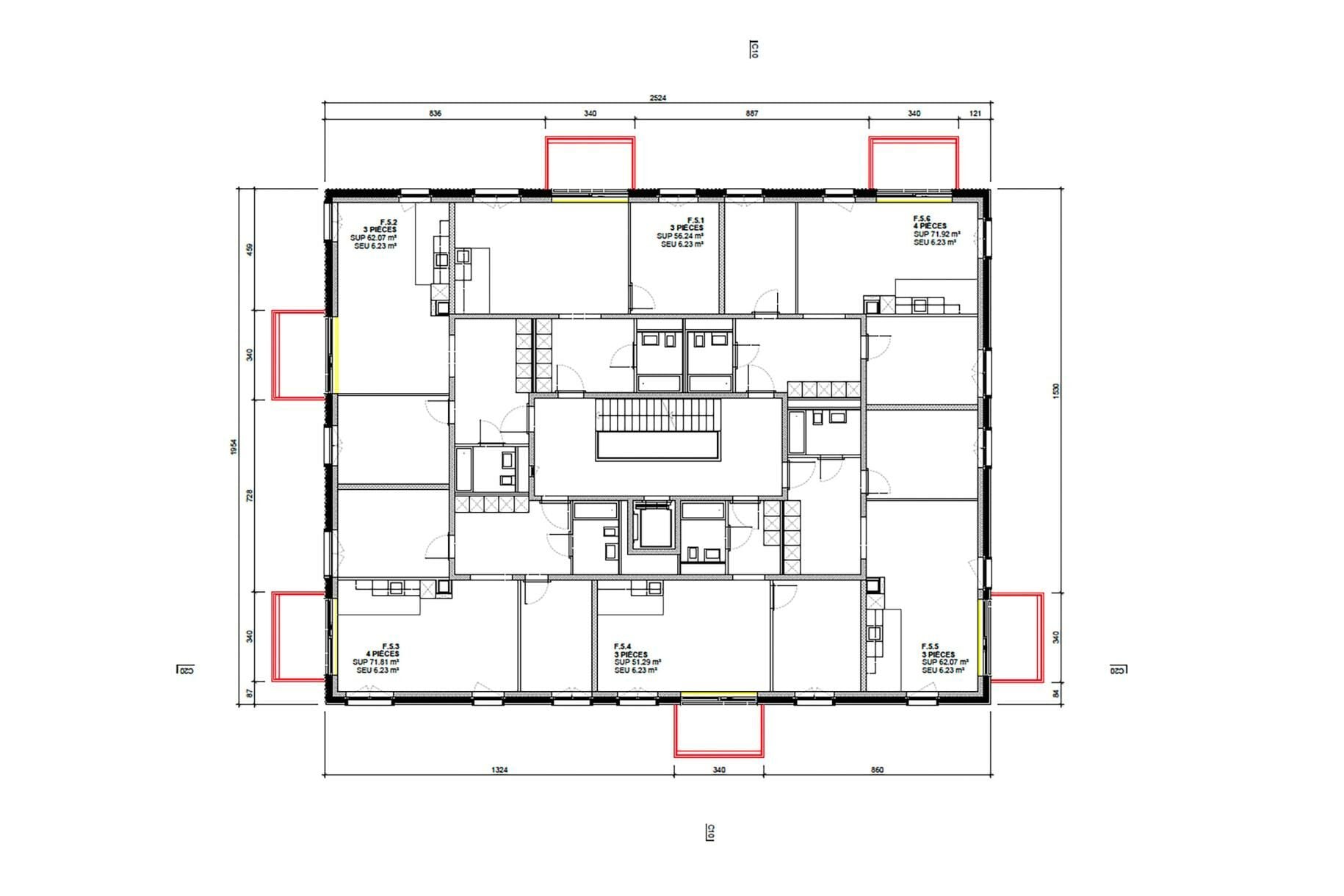 Grundriss 5. Obergeschoss