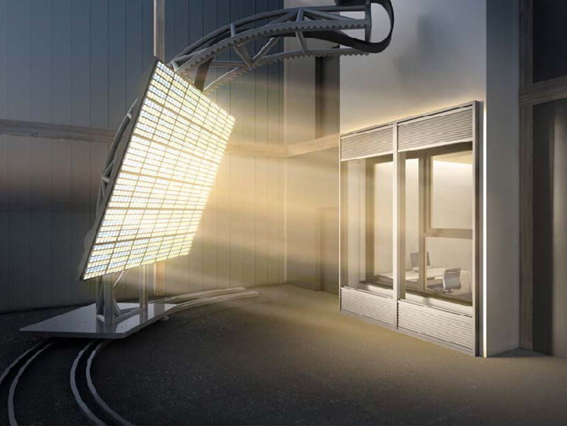 Die künstliche Sonne aus Leuchtdioden im neuen Zero Carbon Building Systems (ZCBS) Lab der ETH Zürich 