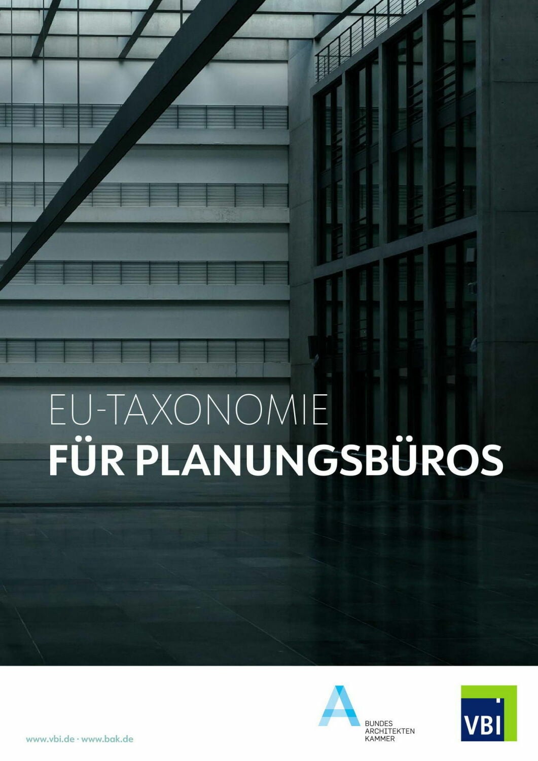 Cover Leitfaden „EU-Taxonomie für Planungsbüros“