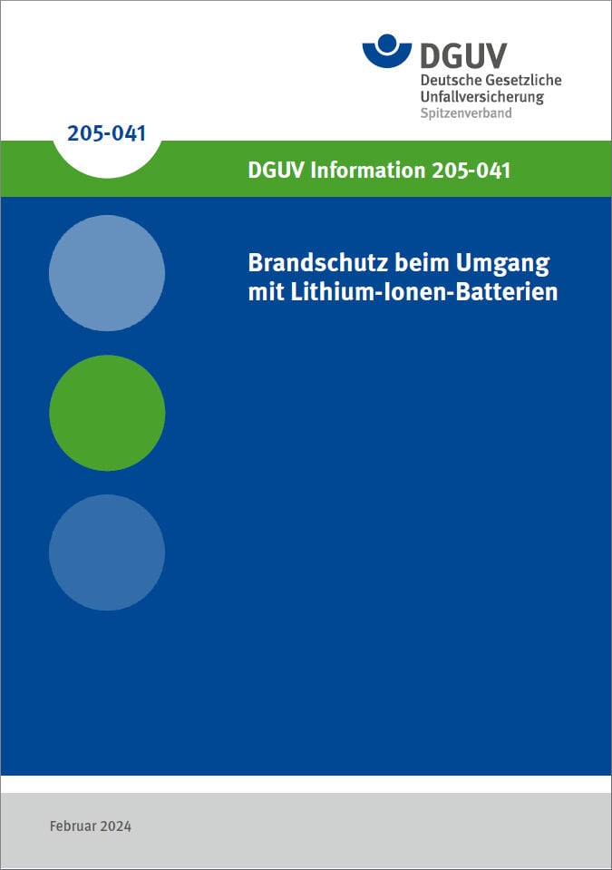 Brandschutz beim Umgang mit Lithium-Ionen-Batterien