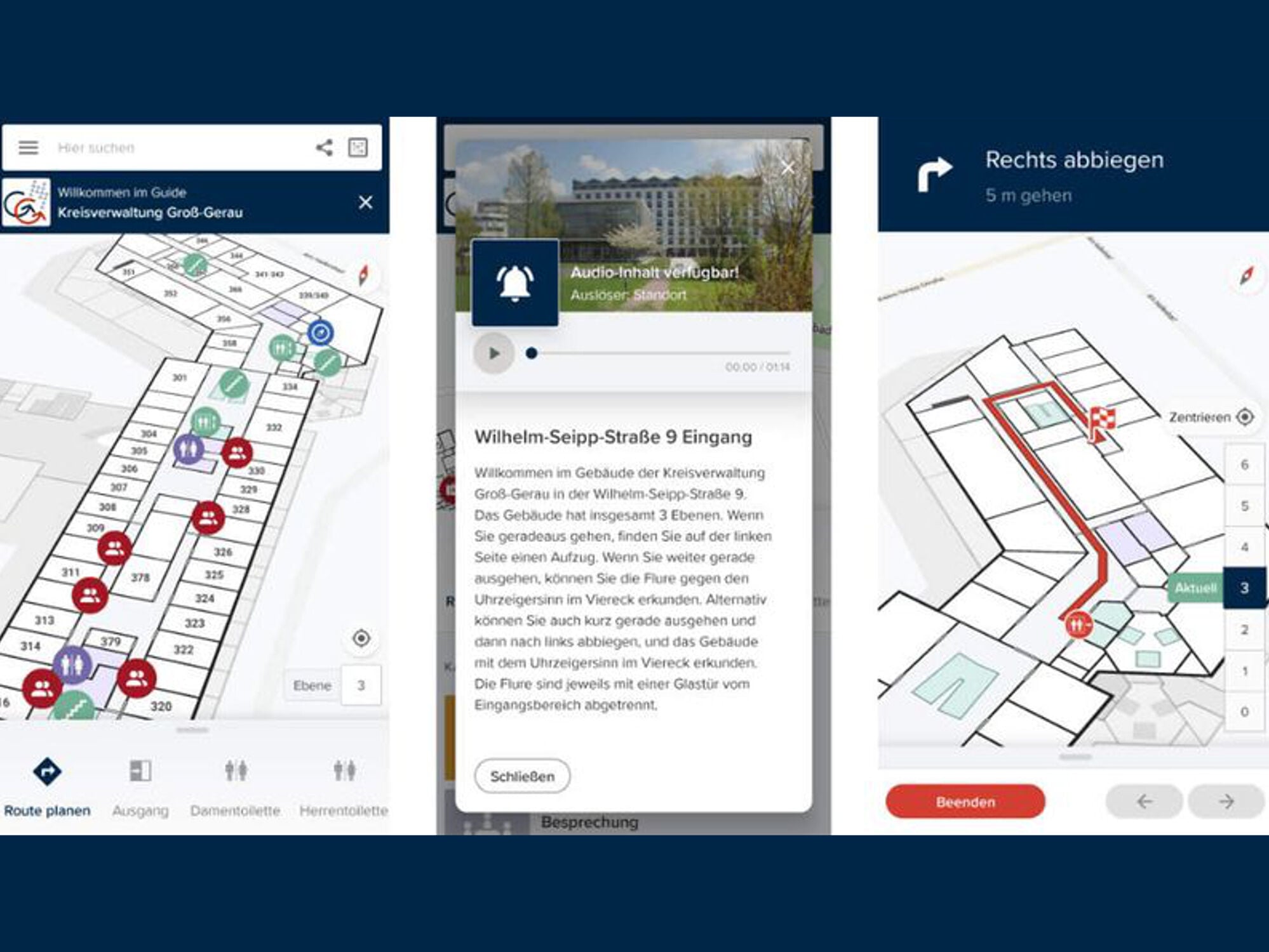 Die Anwendung ist sowohl über die App, sowie über die Website des Betreibers verfügbar.